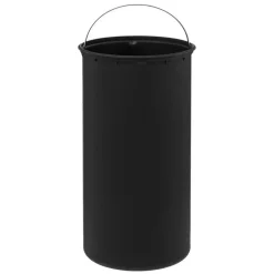 5Five Prullenbak/pedaalemmer Bamboe - zwart - 30L - 38 x 29 x 60 cm