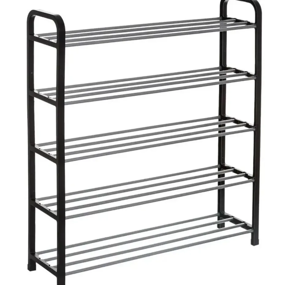 5five Schoenenrek - zilver/zwart - 15-paar - metaal-kunststof - 71x78cm