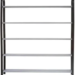 5five Schoenenrek - zilver/zwart - 15-paar - metaal-kunststof - 71x78cm