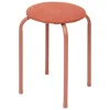 5Five Stapelbaar zit krukje - metaal/polyester - roze