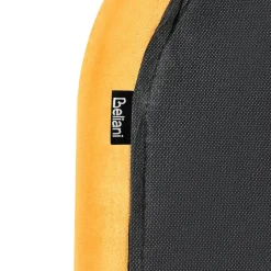 FLAYAT - Eenpersoonsbed - Geel - 120 x 200 cm - Fluweel