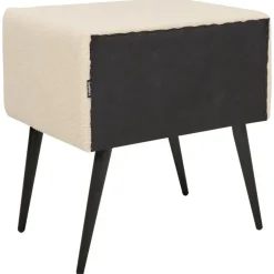 FLAYAT - Nachtkastje - Beige - Bouclé