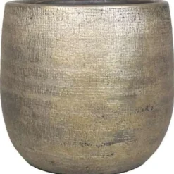 Floran Bloempot Mira - goud - keramiek met coating - 24 cm