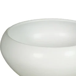 Floran Bloempot Rian - schaal - mat wit - keramiek - 30 x 13 cm