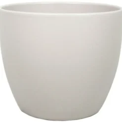 Floran Plantenpot - taupe - mat - keramiek - 32 x 27 cm