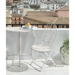 FOLELLI - Set van 2 tuinstoelen - Lichtbeige - IJzer