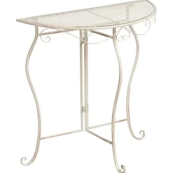 FOLELLI - Tuintafel - Lichtbeige - IJzer