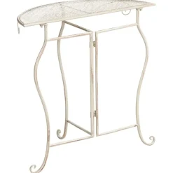 FOLELLI - Tuintafel - Lichtbeige - IJzer