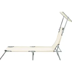 FOLIGNO - Strandstoel - Crème - Polyester