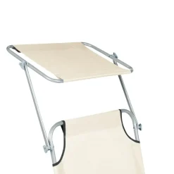 FOLIGNO - Strandstoel - Crème - Polyester