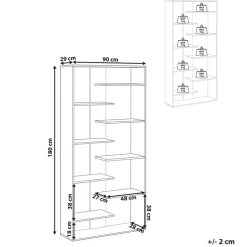 FONTAS - Boekenkast - Lichtbruin - Spaanplaat