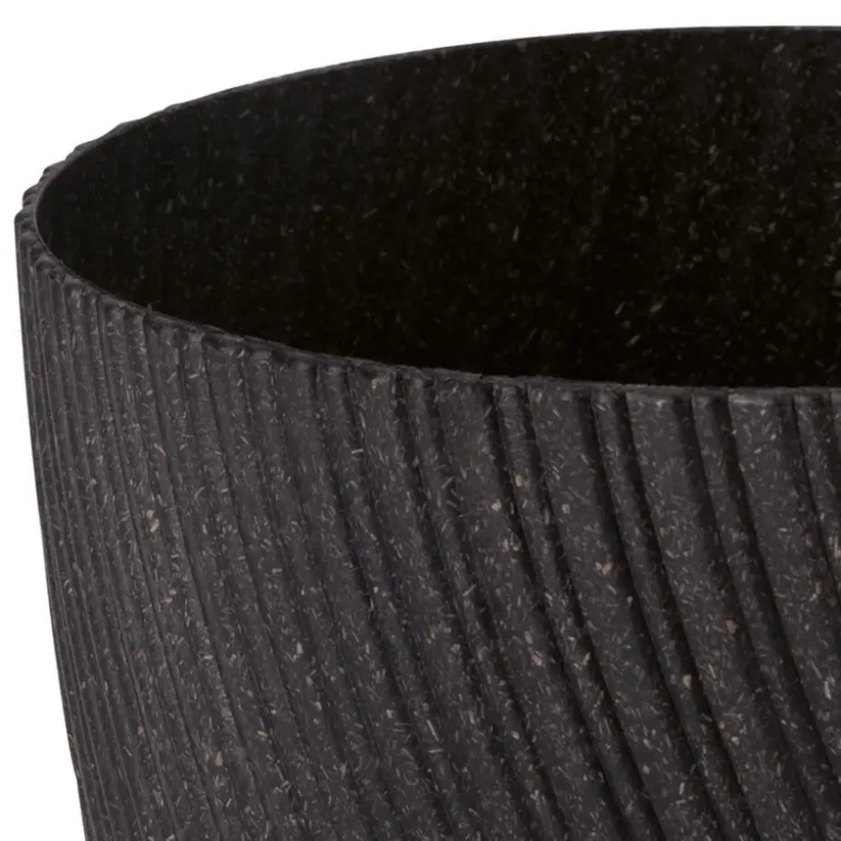 Form Plastic Plantenpot - kunststof - zwart - D27 x H23 cm