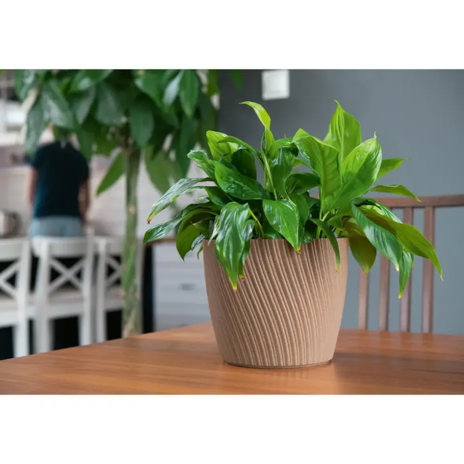 Form Plastic Plantenpot - kunststof - zwart - D27 x H23 cm