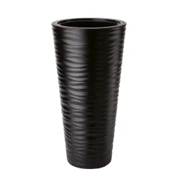 Form Plastic Plantenpot rond - kunststof - zwart - D40 x H79 cm