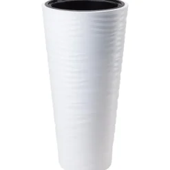 Form Plastic Plantenpot rond - kunststof - wit - D35 x H69 cm