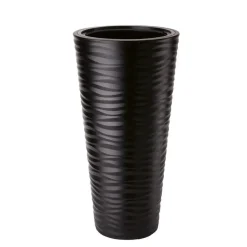 Form Plastic Plantenpot rond - kunststof - zwart - D35 x H69 cm