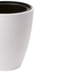 Form Plastic Plantenpot/bloempot - kunststof - wit - D30 x H32 cm