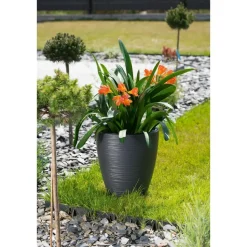 Form Plastic Plantenpot/bloempot - kunststof - wit - D30 x H32 cm