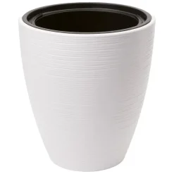 Form Plastic Plantenpot/bloempot - kunststof - wit - D40 x H32 cm