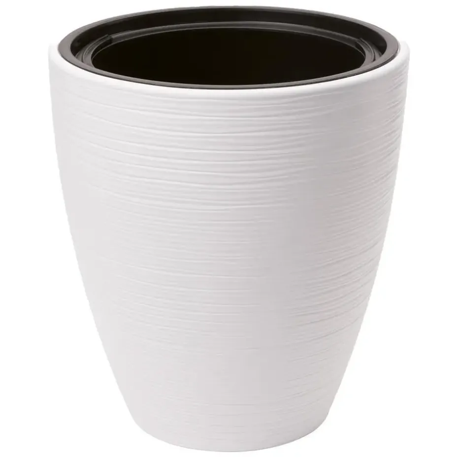 Form Plastic Plantenpot/bloempot - kunststof - wit - D40 x H32 cm