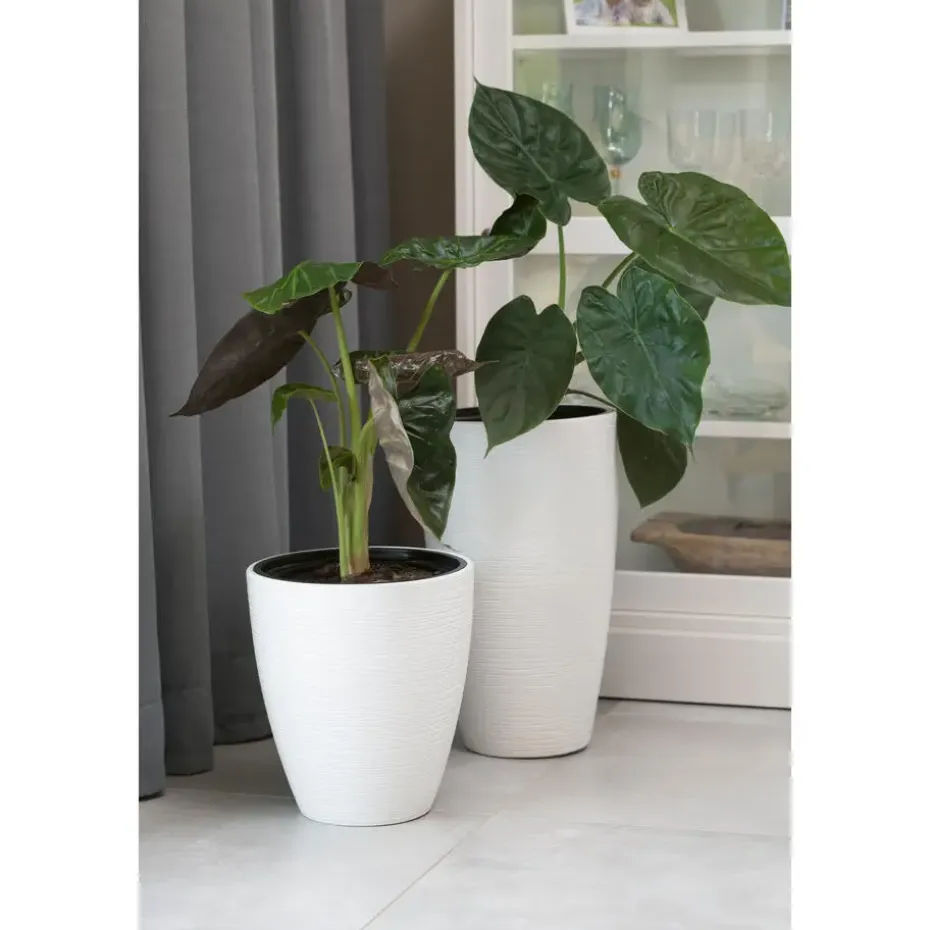 Form Plastic Plantenpot/bloempot - kunststof - wit - D40 x H32 cm