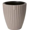 Form Plastic Plantenpot/bloempot - kunststof - taupe - 40 x 42 cm