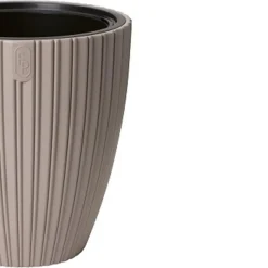 Form Plastic Plantenpot/bloempot - kunststof - taupe - 40 x 42 cm