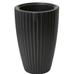 Form Plastic Plantenpot/bloempot - kunststof - zwart - 30 x 48 cm