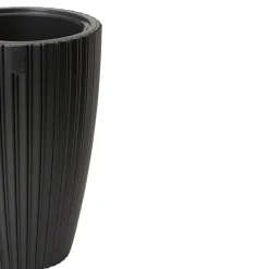 Form Plastic Plantenpot/bloempot - kunststof - zwart - 30 x 48 cm