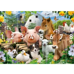 Fotobehang Boerderijdieren - 260 x 384cm - Bont