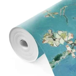 Fotobehang Van Gogh Amandelbloesem - 260 x 384cm - Blauw