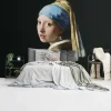 Fotobehang Vermeer Meisje met de parel - 260 x 384cm - Zwart