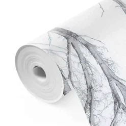 Fotobehang Winters bos - 260 x 384cm - Wit