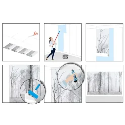 Fotobehang Winters bos - 260 x 384cm - Wit