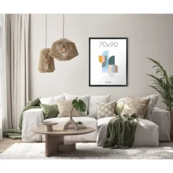 Fotokader - Fotolijst - Wissellijst - 70x90 cm - MDF - Zwart