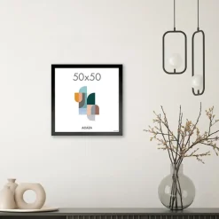 Fotokader - Fotolijst - Wissellijst - 50x50 cm - MDF - Zwart