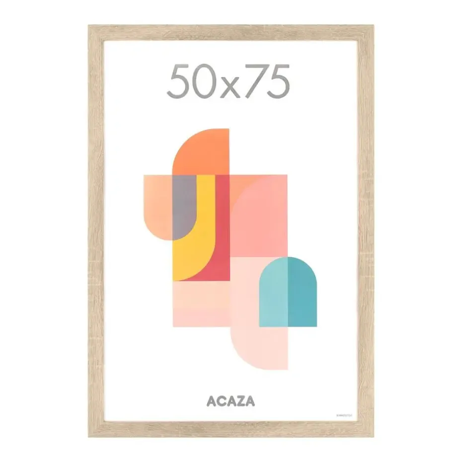 Fotokader - Fotolijst - 50x75 cm - MDF hout - Lichte Eik