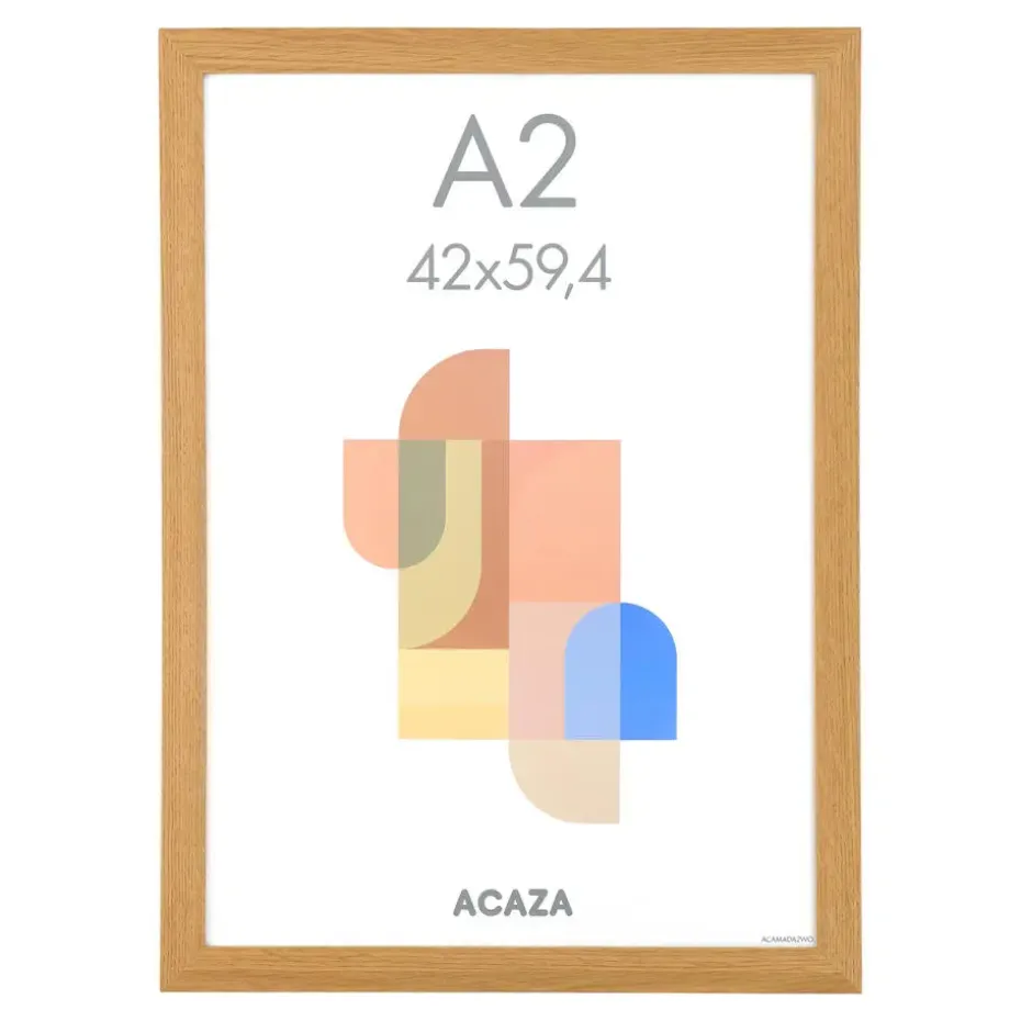 Fotokader A2 Formaat - Fotolijst - 42 x 59,40 cm - MDF - Warme eik