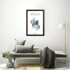 Fotokader Madison voor Foto's van 40 x 60cm - MDF Houten Fotolijst - Zwart