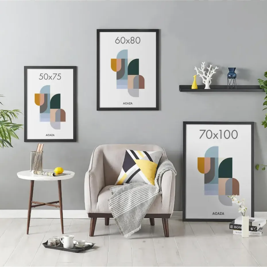 Fotolijst 60x80 cm - Fotokader in MDF Hout - Zwart