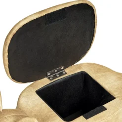 FOX - Poef - Oranje - 32 cm - Fluweel