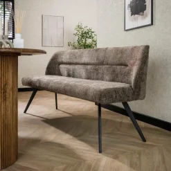 Fraaai - Diego eetkamerbank geweven 188 cm - taupe