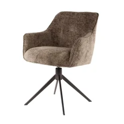 Fraaai - Diego eetkamerstoel geweven draaibaar - taupe