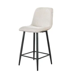 Fraaai - Freyja barstoel rib - gebroken wit