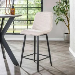 Fraaai - Freyja barstoel rib - gebroken wit