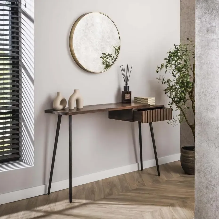 Fraaai - Marino sidetable - 120 cm - acaciahout - bruin