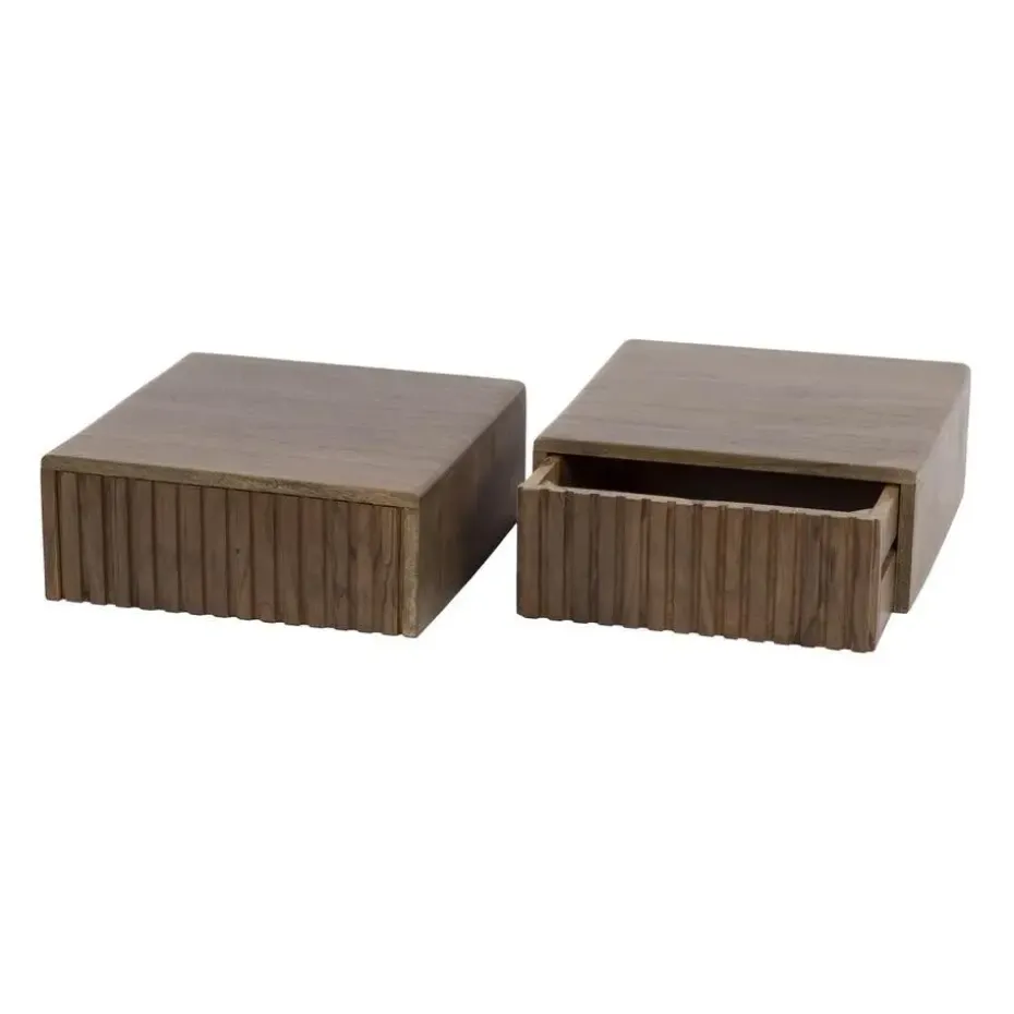 Fraaai - Marino zwevend nachtkastje - 1 lade - acaciahout