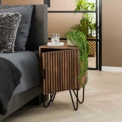 Fraaai - Odila nachtkastje mangohout set van 2