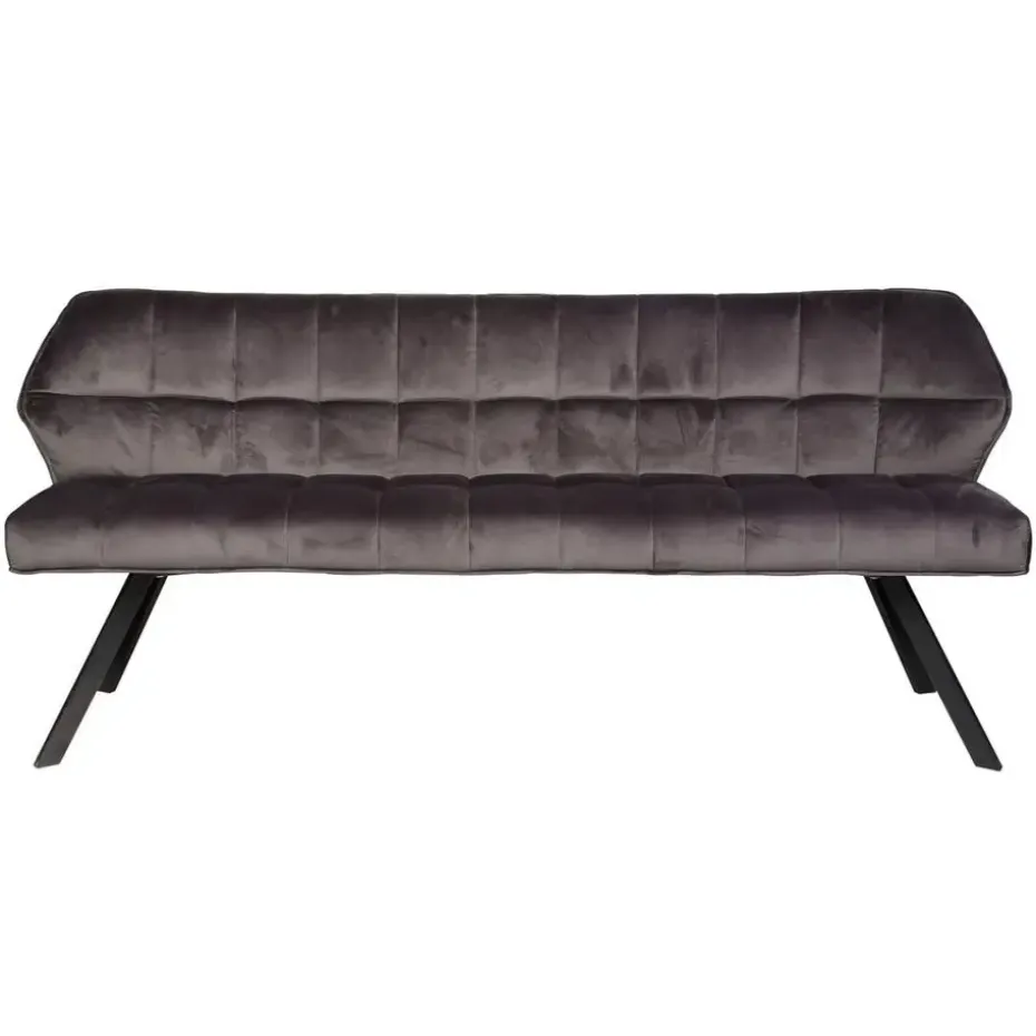 Fraaai - Ramon eetkamerbank 180 cm velvet antraciet