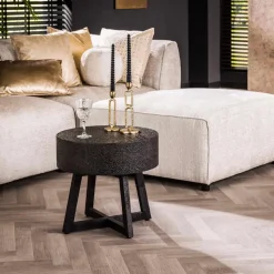 Fraaai - Sonja salontafel ø50 - ferro metallic